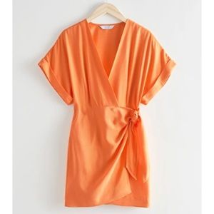 & Other Stores Mini Wrap Dress